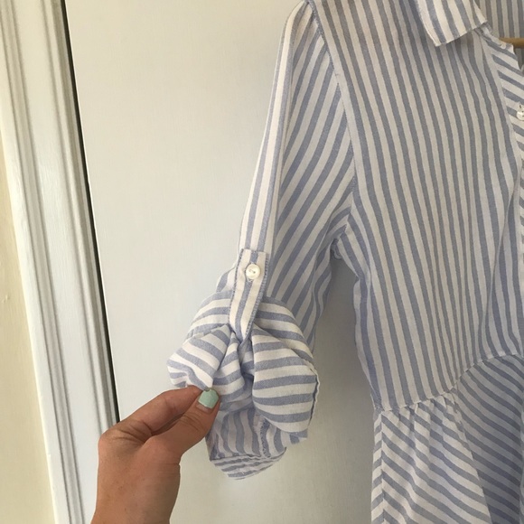 Striped Peplum Blouse - Picture 3 of 8